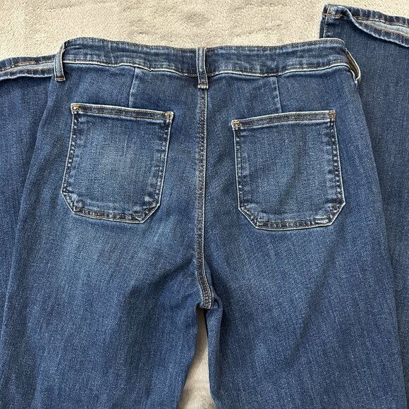 Kut From The Kloth Ana High Rise Flare Jeans Women's 10 Patch Pockets - Picture 8 of 8